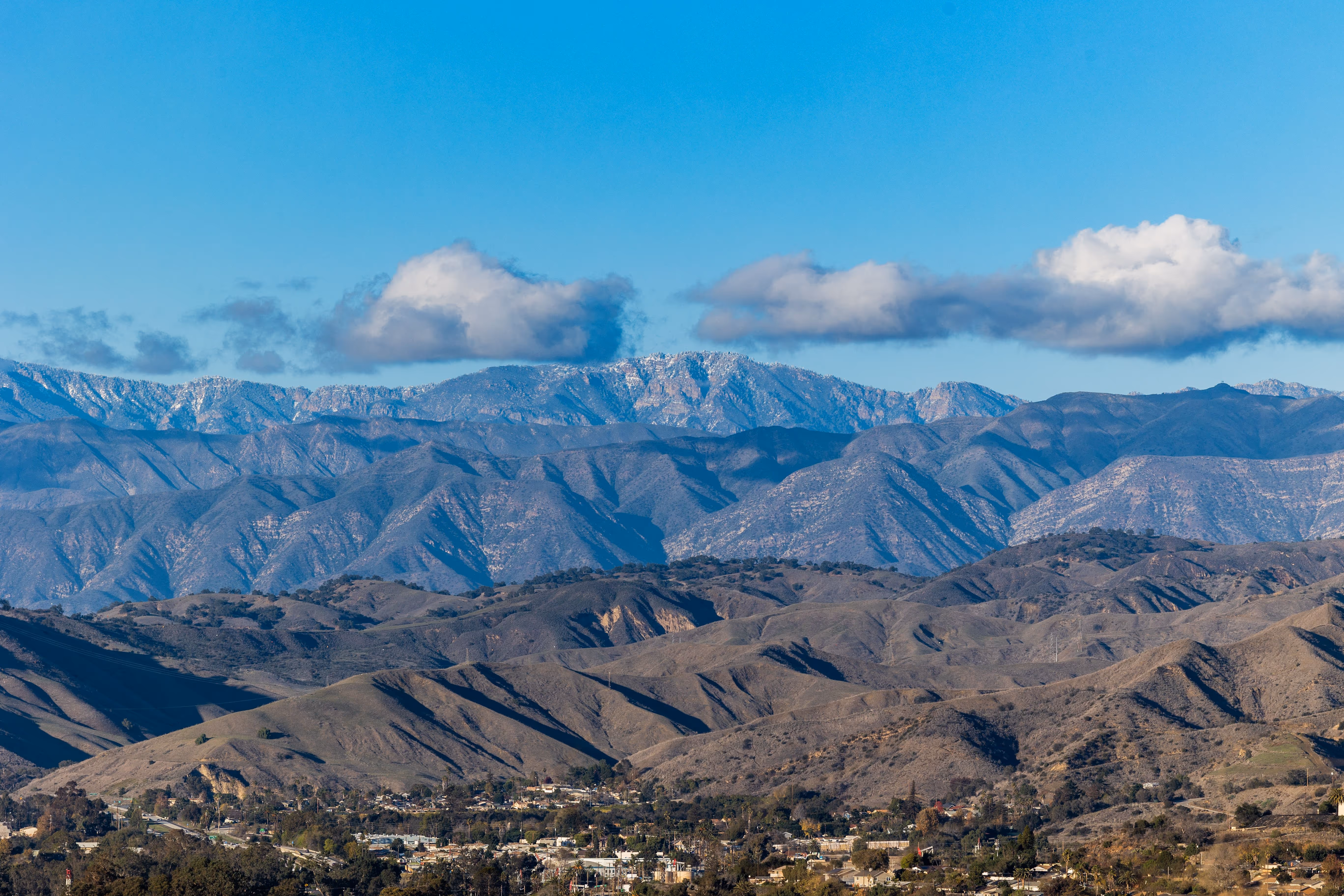 Mountains of southern California.